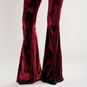 Free people burnout flare pants